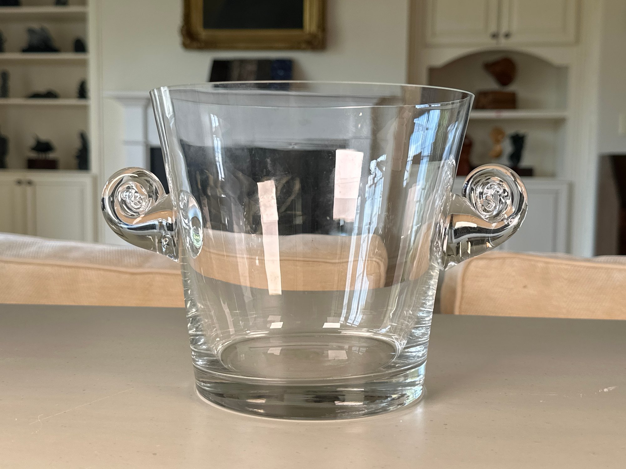 Scroll Handles Tiffany Glass Ice Bucket A Beautiful Tiffany