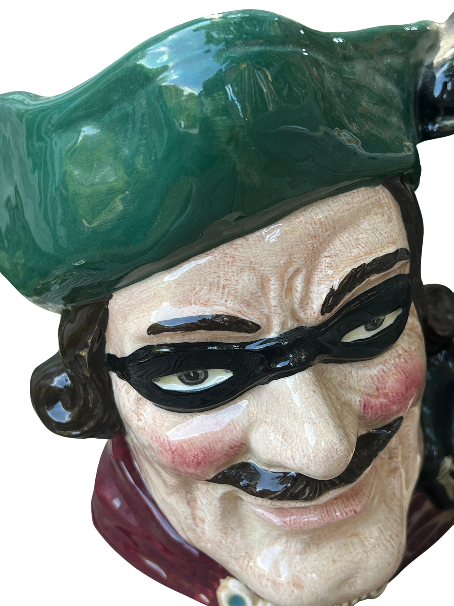 Royal Doulton 6528 "Dick Turpin" Porcelain Toby Jug With Lion/crown