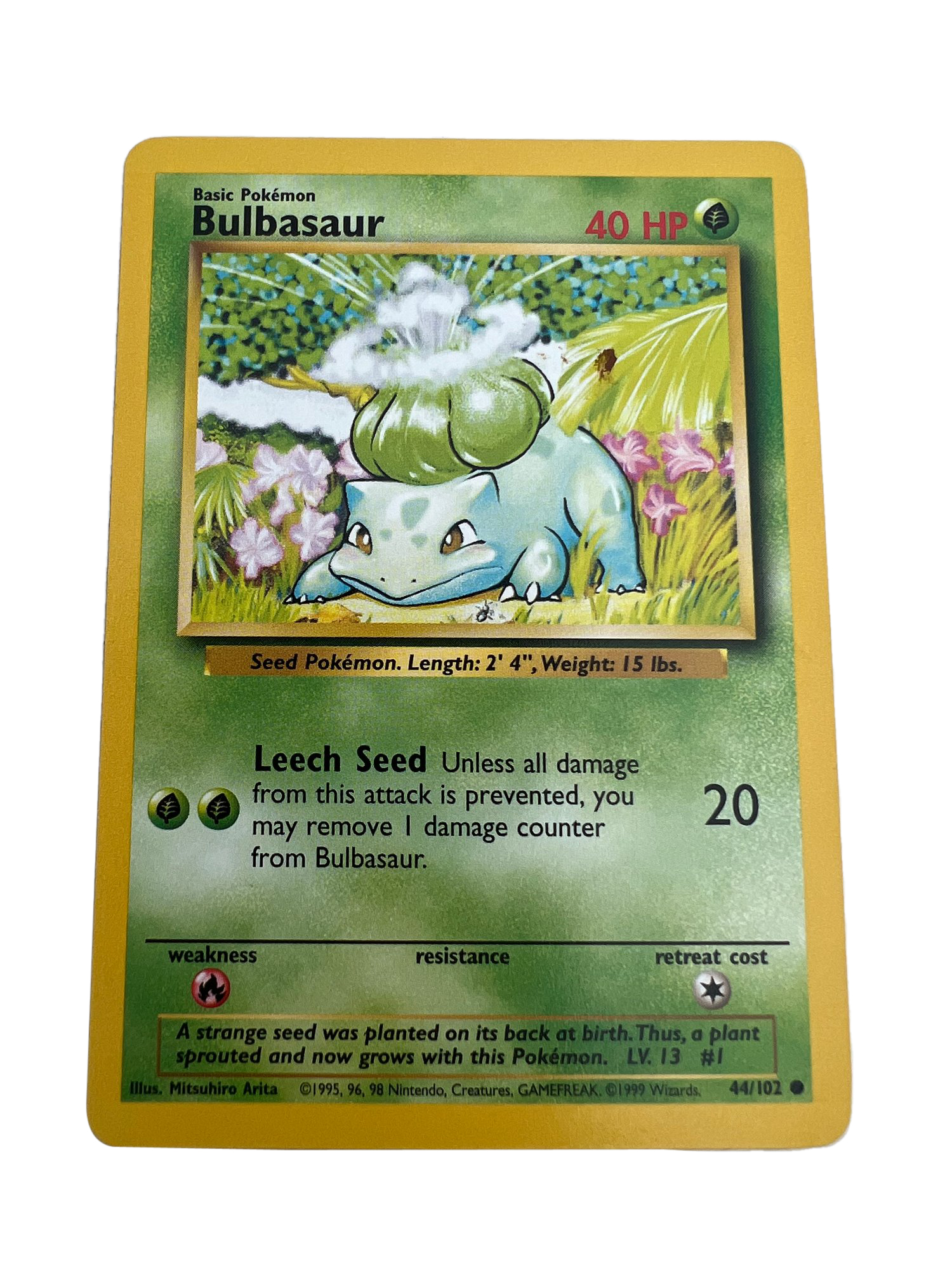 bulbasaur pokemon card 1995 151 PokeArtica AI Artwork Custom Card main image 1