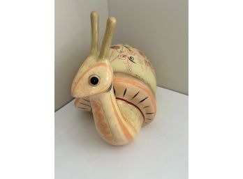 Hand Paint Large MCM Snail Signed Sermer