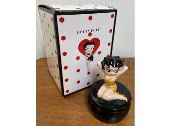 Never Used BETTY BOOP Ceramic Trinket Box