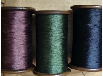 3 Vintage Thread Spools From Corn Spinning Company With Thread