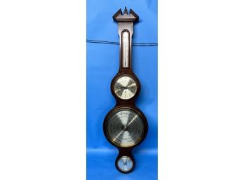 Salem Clock Co. Mahogany Home Weather Station