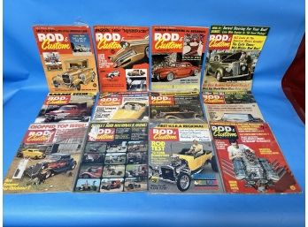12 Vintage Rod & Custom Magazines LOT #1