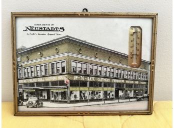 Fantastic 1940s Merchant Advertising Thermometer