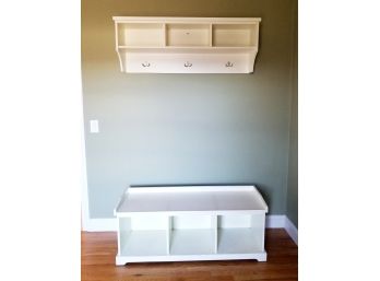 Crate And Barrel Hall Bench And Shelf