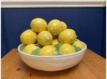 Tiffany Porcelain Bowl Of Lemons