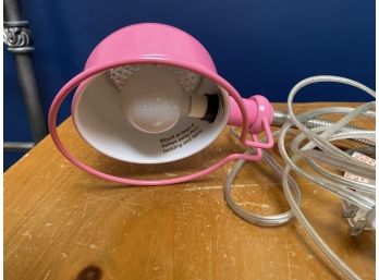 Pink Clamp Desk Lamp