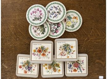 Lot Of Floral Coasters