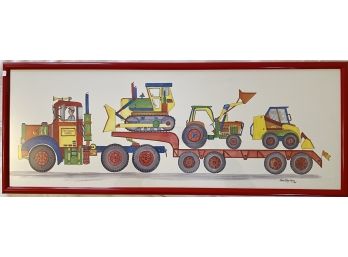 Marnie Bishop Elmer Excavator Print