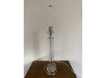 Tall Glass Cylinder Lamp