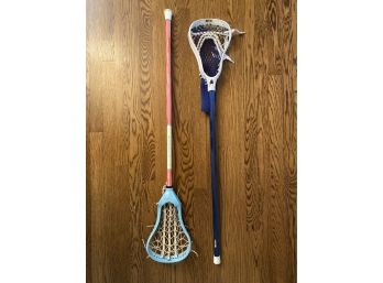 Pair Of Lacrosse Sticks