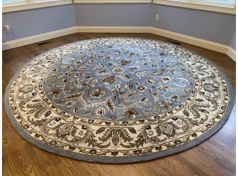 9'9' Round Kaleen 'William' Area Rug From The Mystic Collection