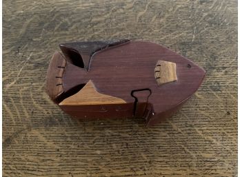 Wooden Fish Puzzle Box