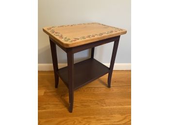 Painted Side Table - Signed Sue Eakin