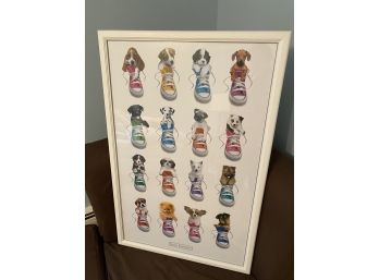 Keith Kimberlin Poster - Cute Puppies In Sneakers