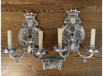 Pair Of Ornate Wall Sconces