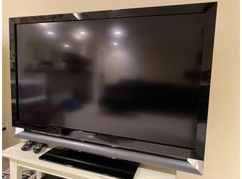 Vizio 55' TV With Sound Bar And Remote