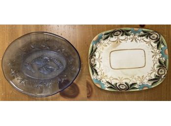 Set Of Two Decorative Plates