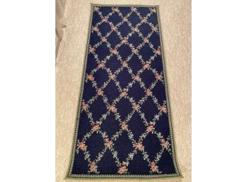 Navy Floral Runner