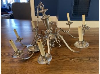 Brushed Nickel 8-Light Chandelier