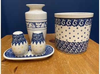 Collection Of Blue & White Chinaware - Polish