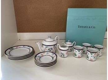 Tiffany Garden Party Tea Set With Box