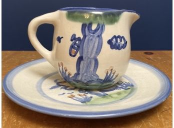 Mary Alice Hadley Pottery - Plate And Syrup Mug