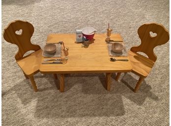 American Girl Dining Set