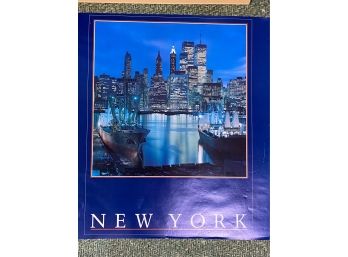 Vintage New York Poster With Twin Towers
