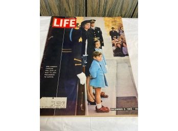 Life Magazine JFK Funeral Jackie Kennedy And Family Cover December 6, 1963