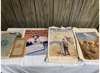 Pamphlets And Antique Magazine