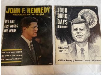 Two Magazines Featuring JFK And Family