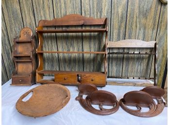 Wooden Hanging Shelves