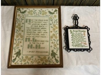 Irish Blessing Artwork And Plaque