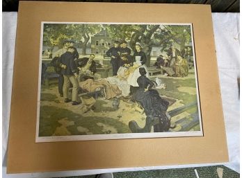 Dean Cornwell Print Oster At Old Blockey