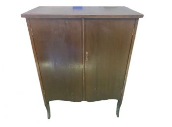 Antique Sheet Music Cabinet With Original Key