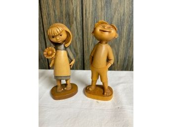 ANRI Siegfried Hafner Happy Children Wooden Figurines From The  1960s