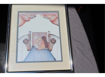 Awesome SW Native American Poster By Amado Peña And Signed By Him