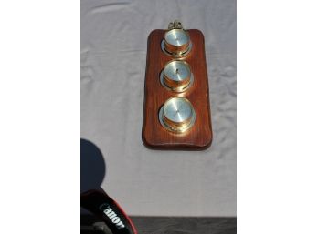 Mid-Century Weather Gauges With Eagle Finial