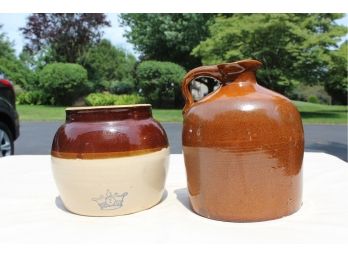 Stoneware Jug & Beanpot