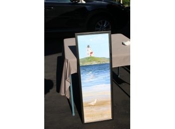 Lighthouse Decor With Gull By Jacqueline Penney