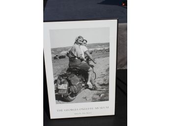 Awesome Georgia O'Keefe Poster, On Motorcycle