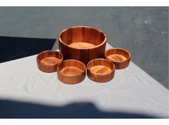 Classic Teakwood Bowl Set From Thailand