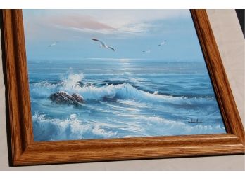 Vibrant Original Seascape Oil Signed By Wesselman