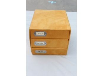 Lovely Suede Covered Photo Album Holder