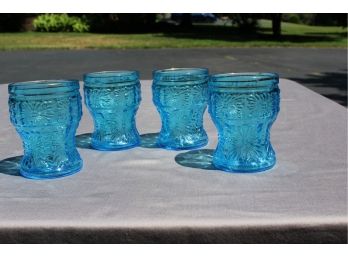 Beautiful Italian Juice Glasses With Gold Rim