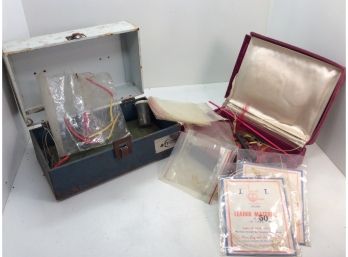 Vintage Small Fishing Tackle Box With Extra Hooks