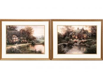 Pair Of C. Kieffer Framed Prints - 'Coming Home' And 'A Quiet Evening'