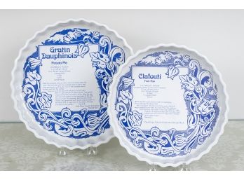 Ashley Ceramics England Clafouti Fruit Flan And Potatoe Pio Dishes